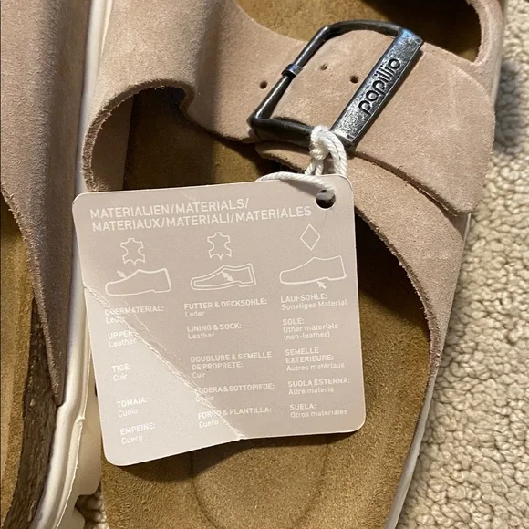 NWT Papillio by Birkenstock Women’s Arizona Chunky Platform Sandal in Warm Sand - Picture 8 of 8